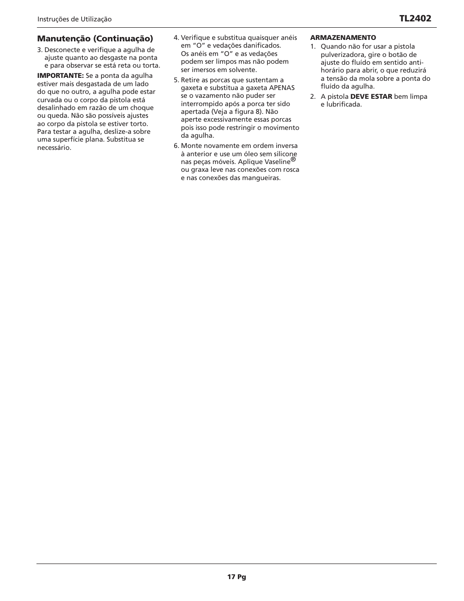 Tl2402 | Campbell Hausfeld TL2402 User Manual | Page 17 / 28