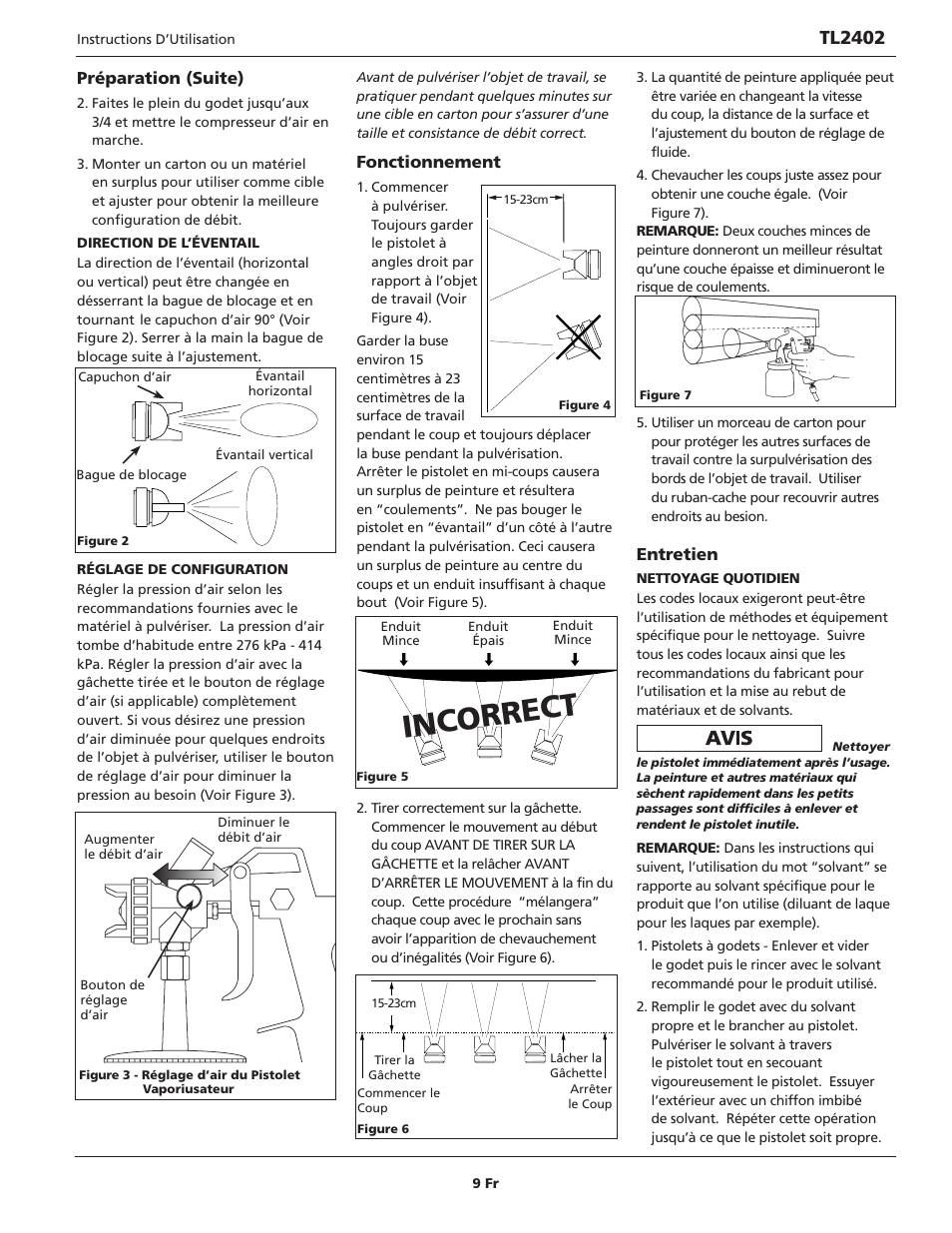 Incorrect, Tl2402 | Campbell Hausfeld TL2402 User Manual | Page 9 / 28