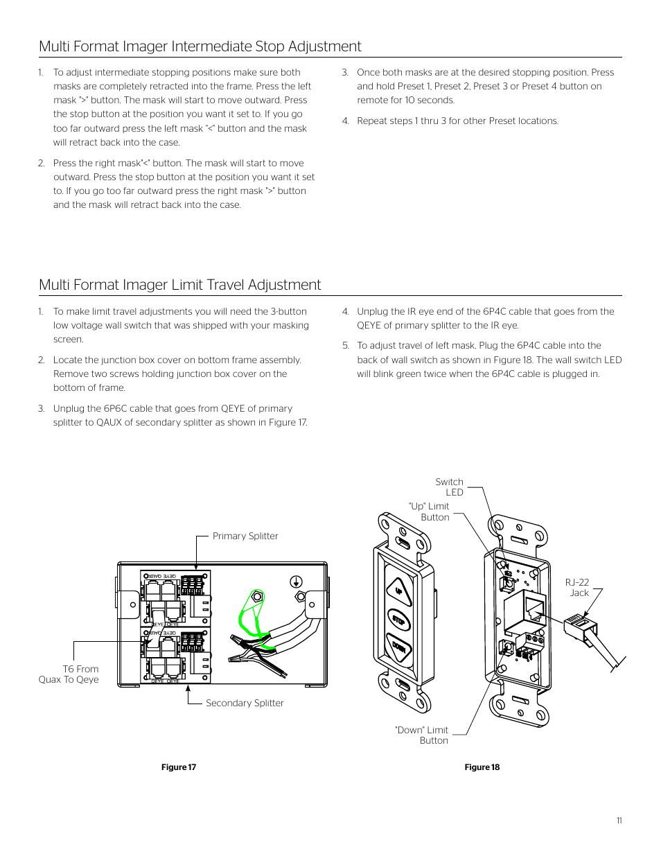 Da-Lite Curved Multi Format Imager User Manual | Page 11 / 16