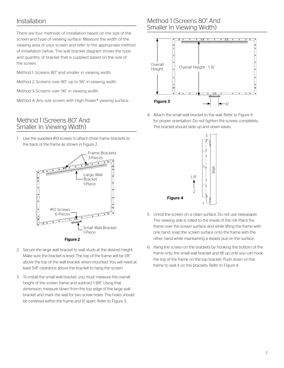 Da-Lite Da-Snap User Manual | Page 3 / 8