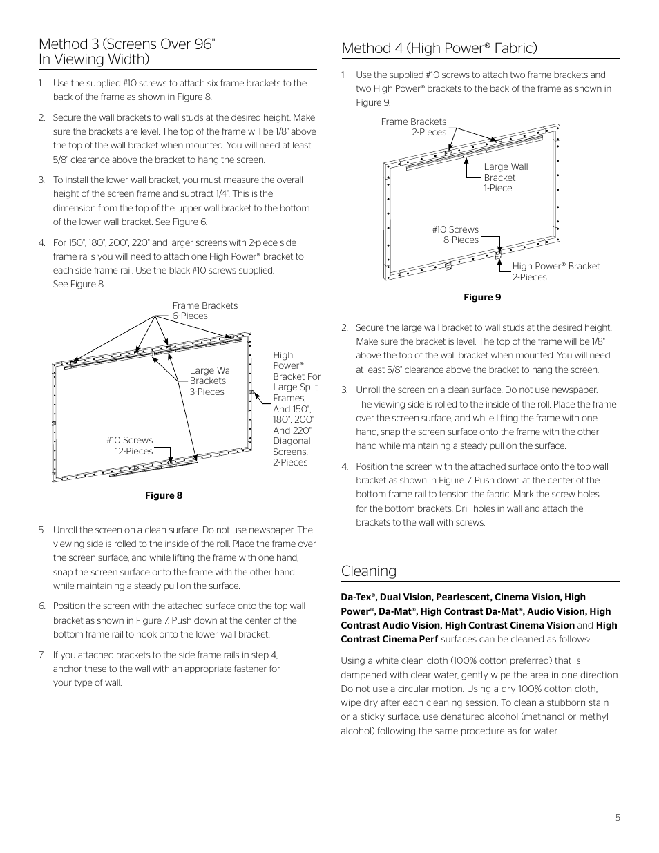 Da-Lite Da-Snap User Manual | Page 5 / 8