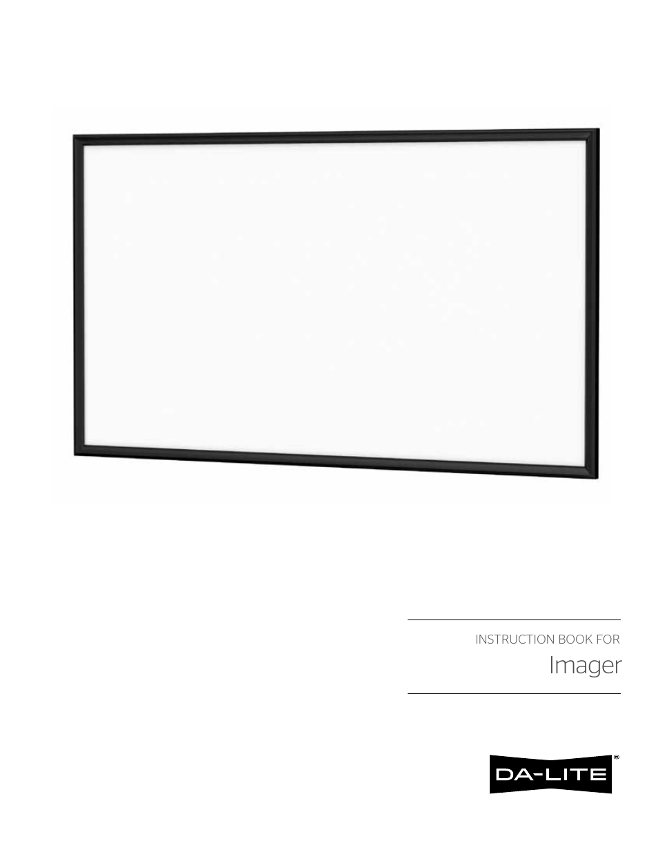 Da-Lite Imager User Manual | 8 pages