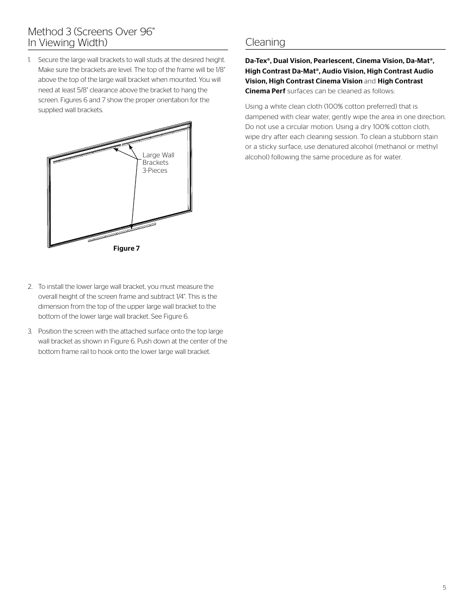 Da-Lite Imager User Manual | Page 5 / 8