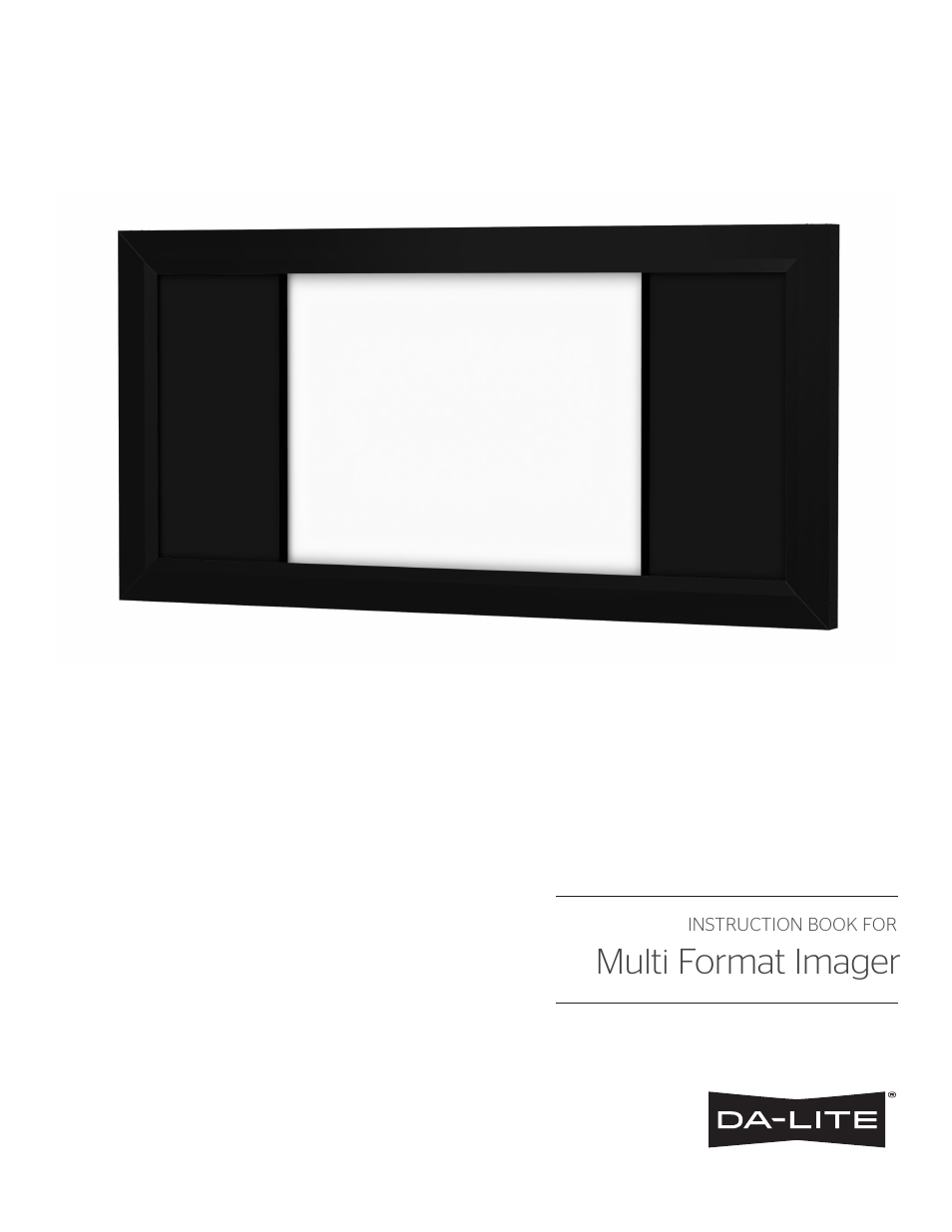 Da-Lite Multi Format Imager User Manual | 20 pages