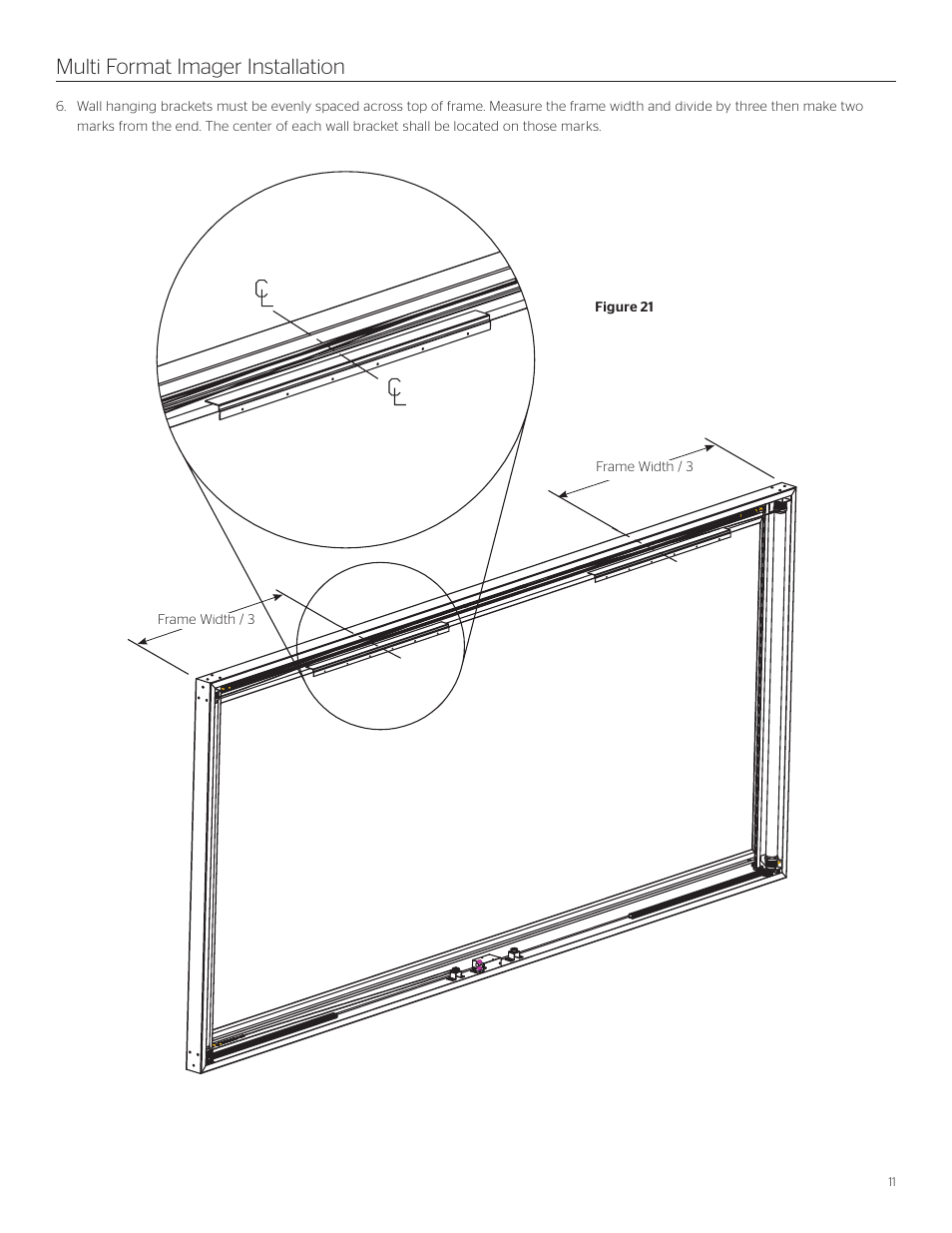 Multi format imager installation | Da-Lite Multi Format Imager User Manual | Page 11 / 20