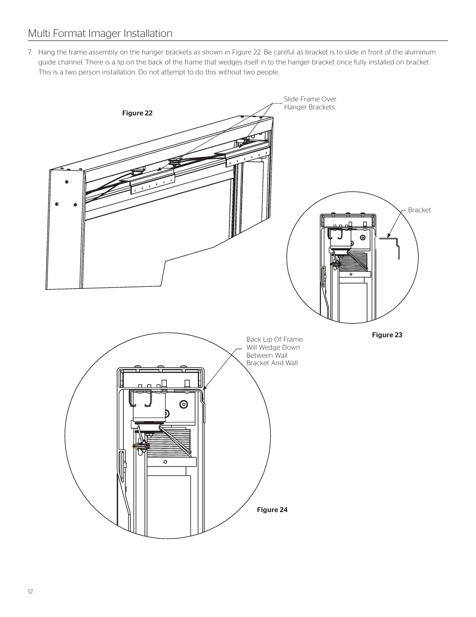 Multi format imager installation | Da-Lite Multi Format Imager User Manual | Page 12 / 20