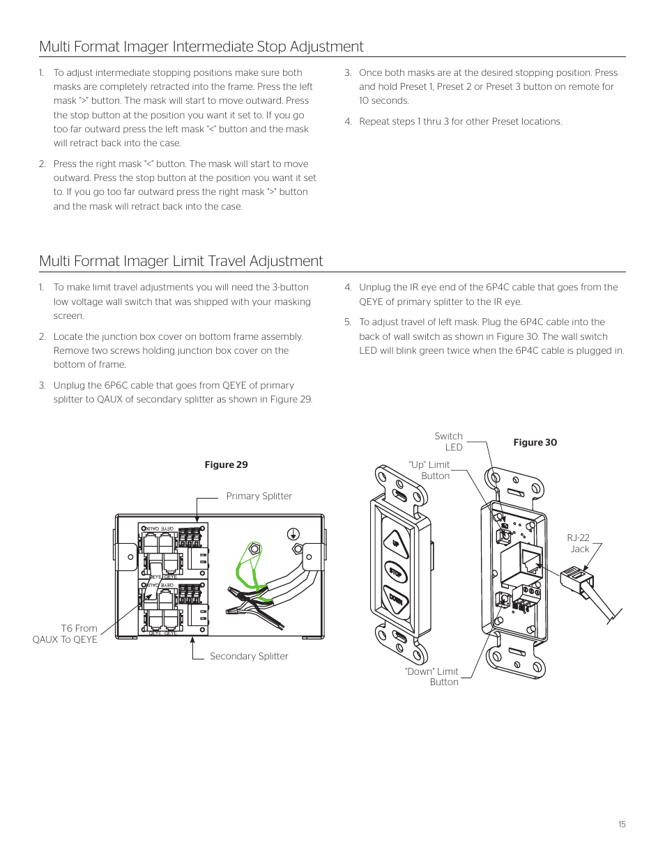 Da-Lite Multi Format Imager User Manual | Page 15 / 20