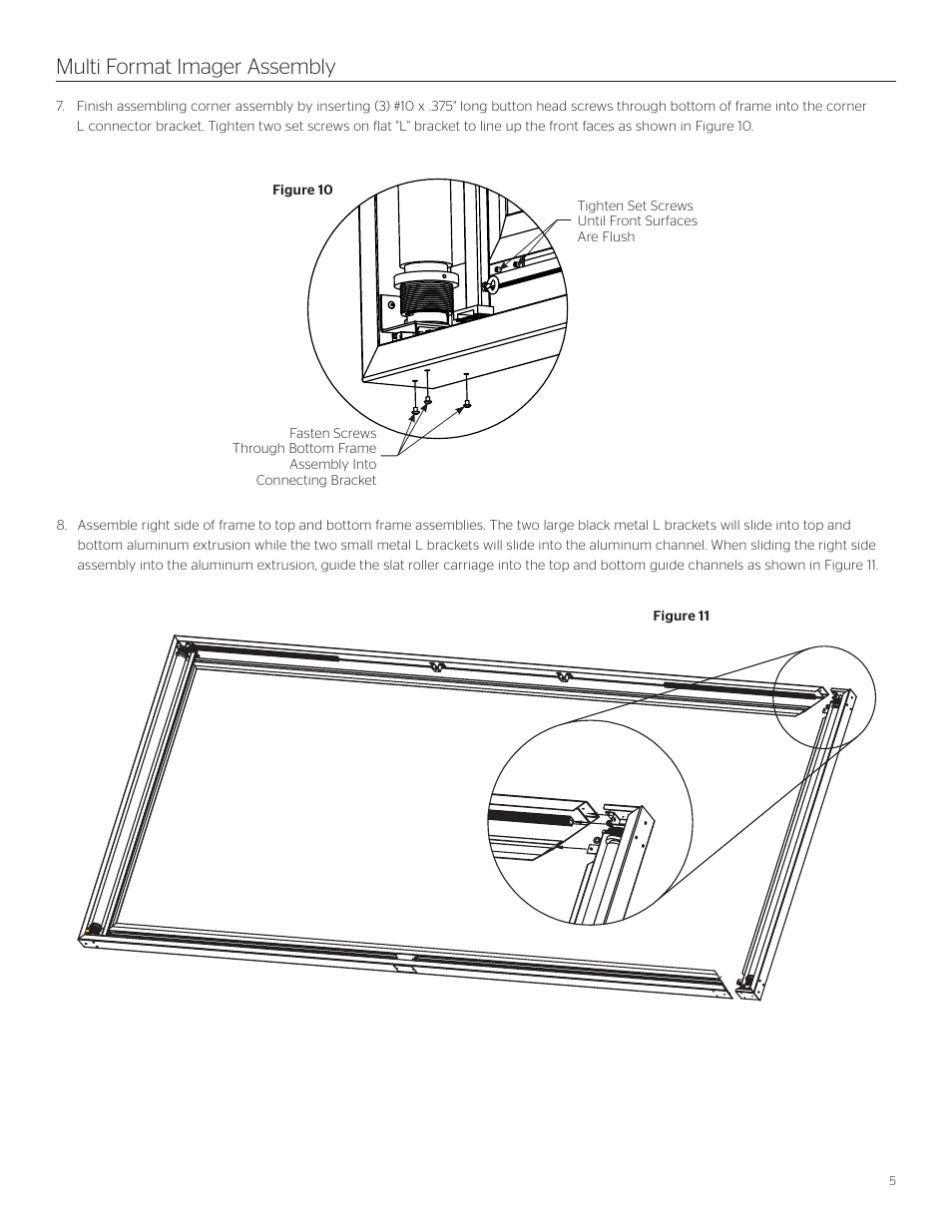 Multi format imager assembly | Da-Lite Multi Format Imager User Manual | Page 5 / 20