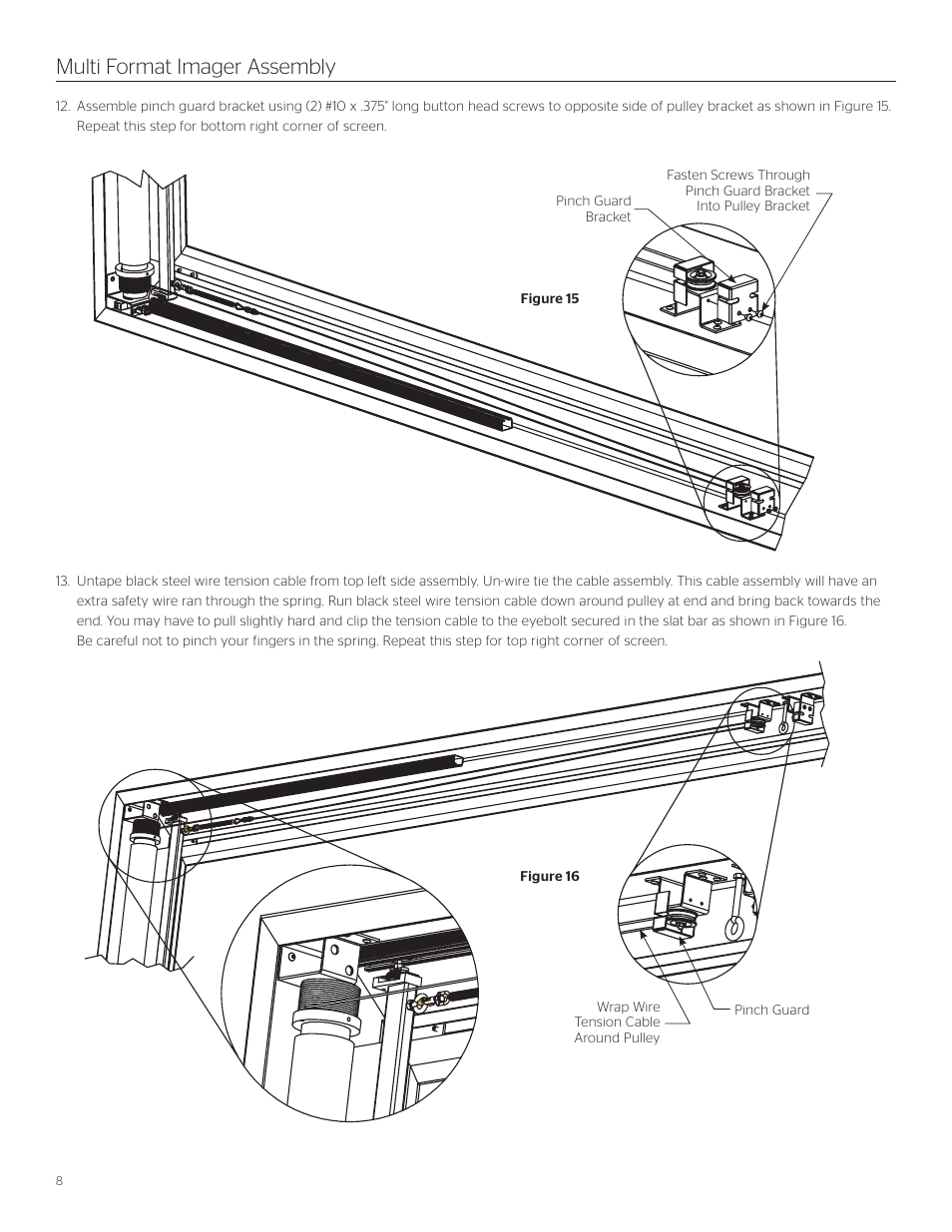Multi format imager assembly | Da-Lite Multi Format Imager User Manual | Page 8 / 20