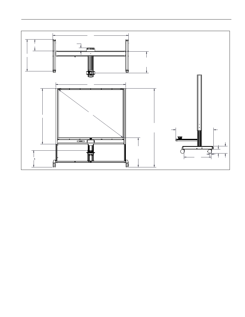 Dimensions | Da-Lite IDEA Interactive Cart User Manual | Page 3 / 12