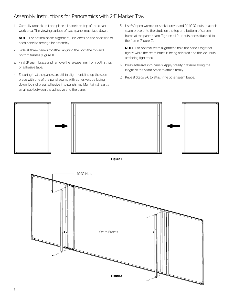 Da-Lite IDEA Panoramic User Manual | Page 4 / 12