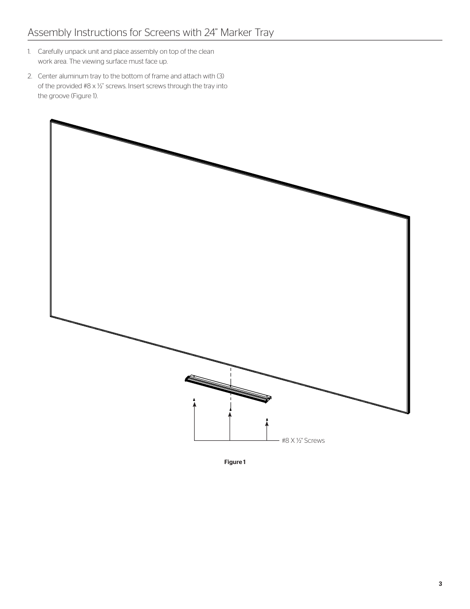 Da-Lite IDEA Screen User Manual | Page 3 / 8