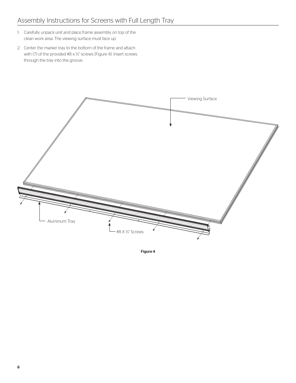 Da-Lite IDEA Screen User Manual | Page 6 / 8