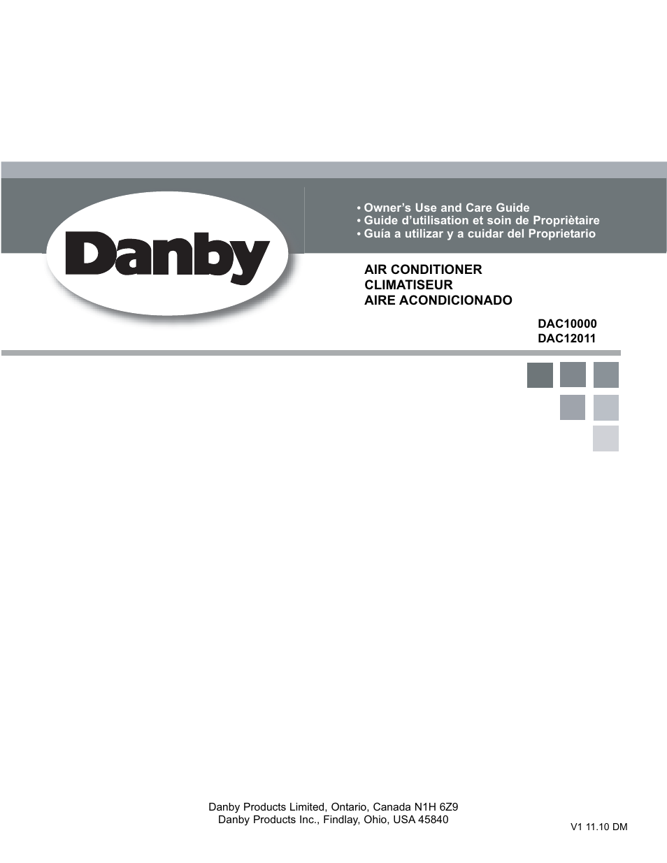 Danby DAC10000 User Manual | 39 pages