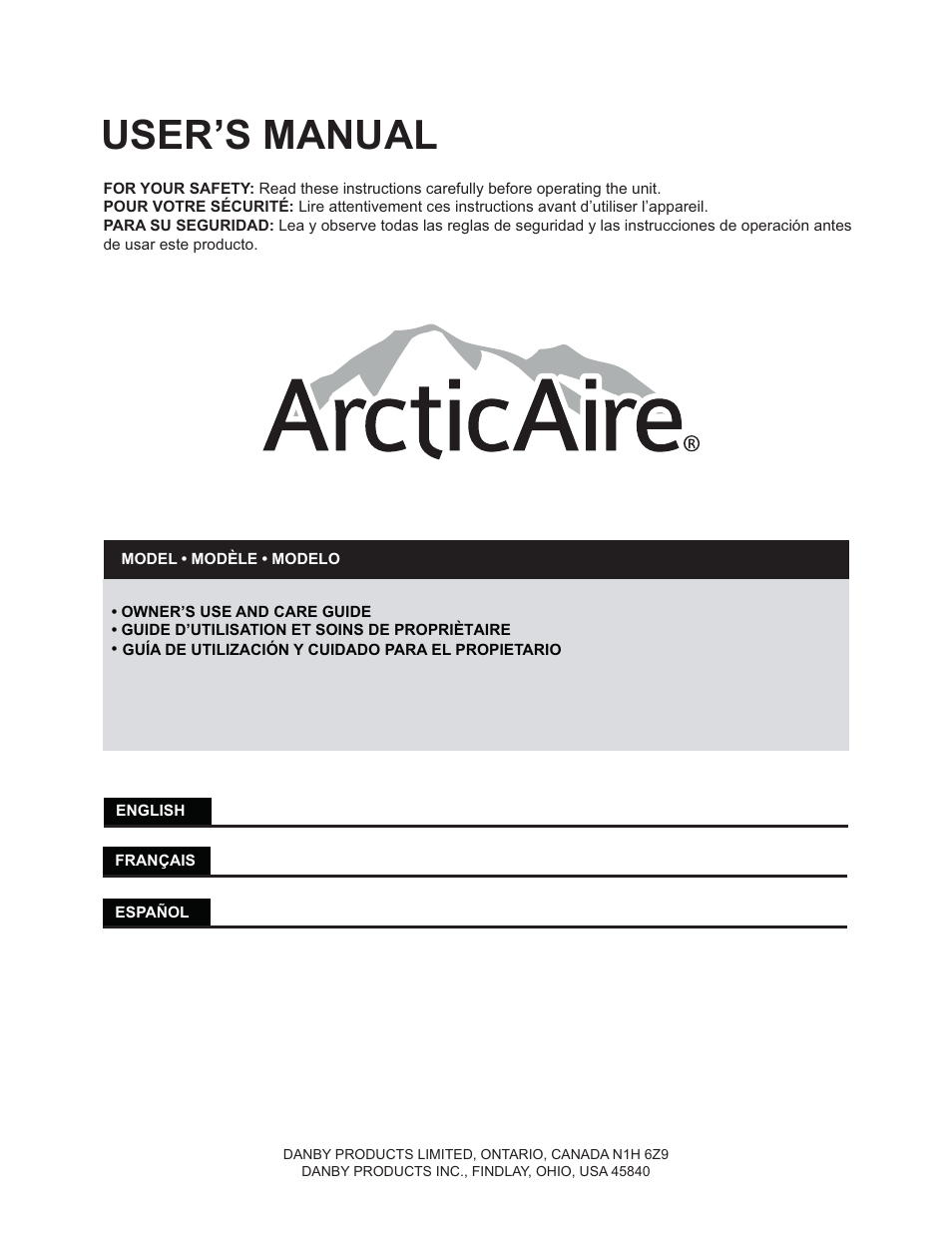 Danby ADR70B1C User Manual | 40 pages