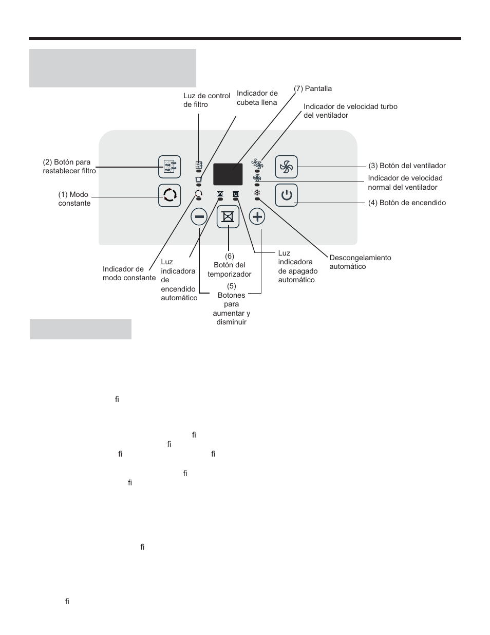 Operación, Instrucciones del panel de control, Controles | Danby ADR70B1C User Manual | Page 32 / 40