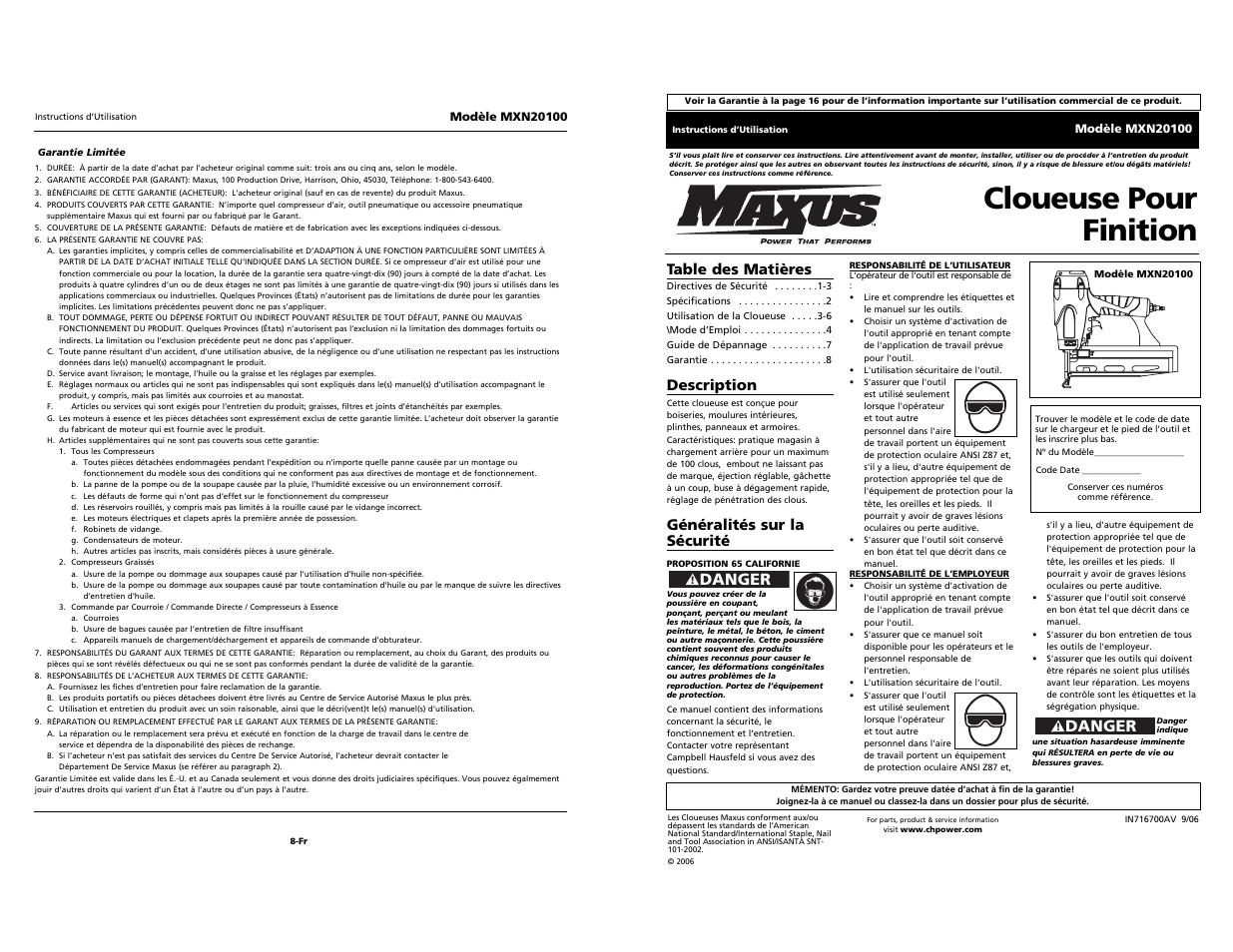 Campbell Hausfeld MXN20100 User Manual | Page 9 / 12