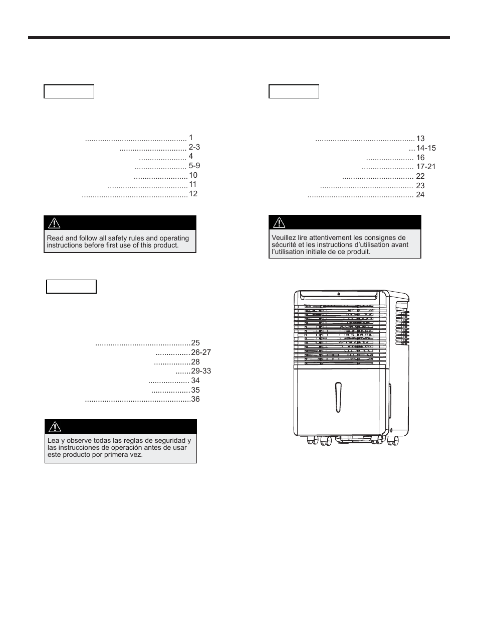 Danby DDR30B1GB User Manual | Page 2 / 39