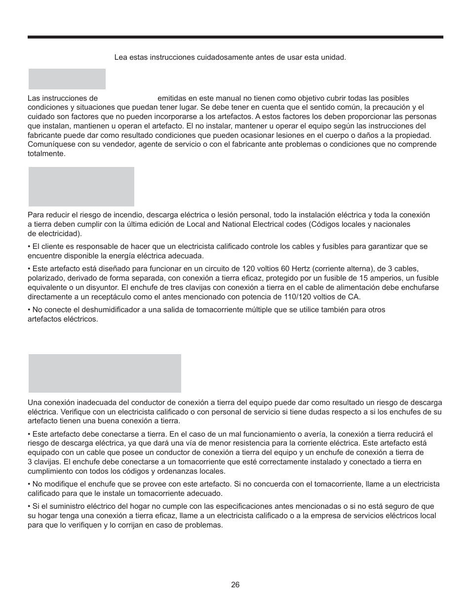 Instrucciones de seguridad, Nota, Requisitos eléctricos | Guarde estas instrucciones, Conexión a tierra instrucciones | Danby DDR30B1GB User Manual | Page 28 / 39