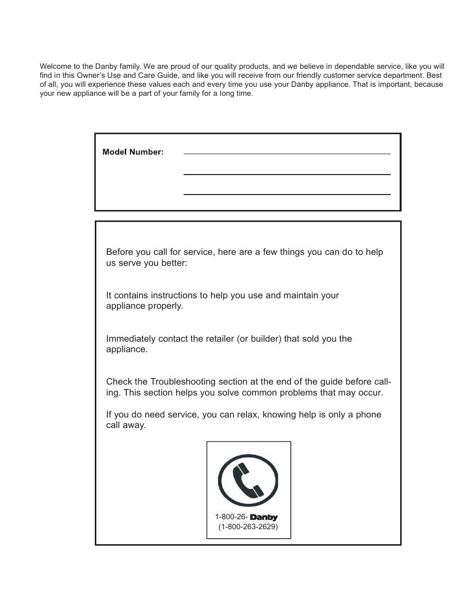 Welcome | Danby DDR45B3WP User Manual | Page 5 / 48