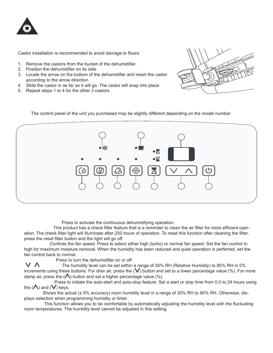 Operating instructions | Danby DDR45B3WP User Manual | Page 9 / 48