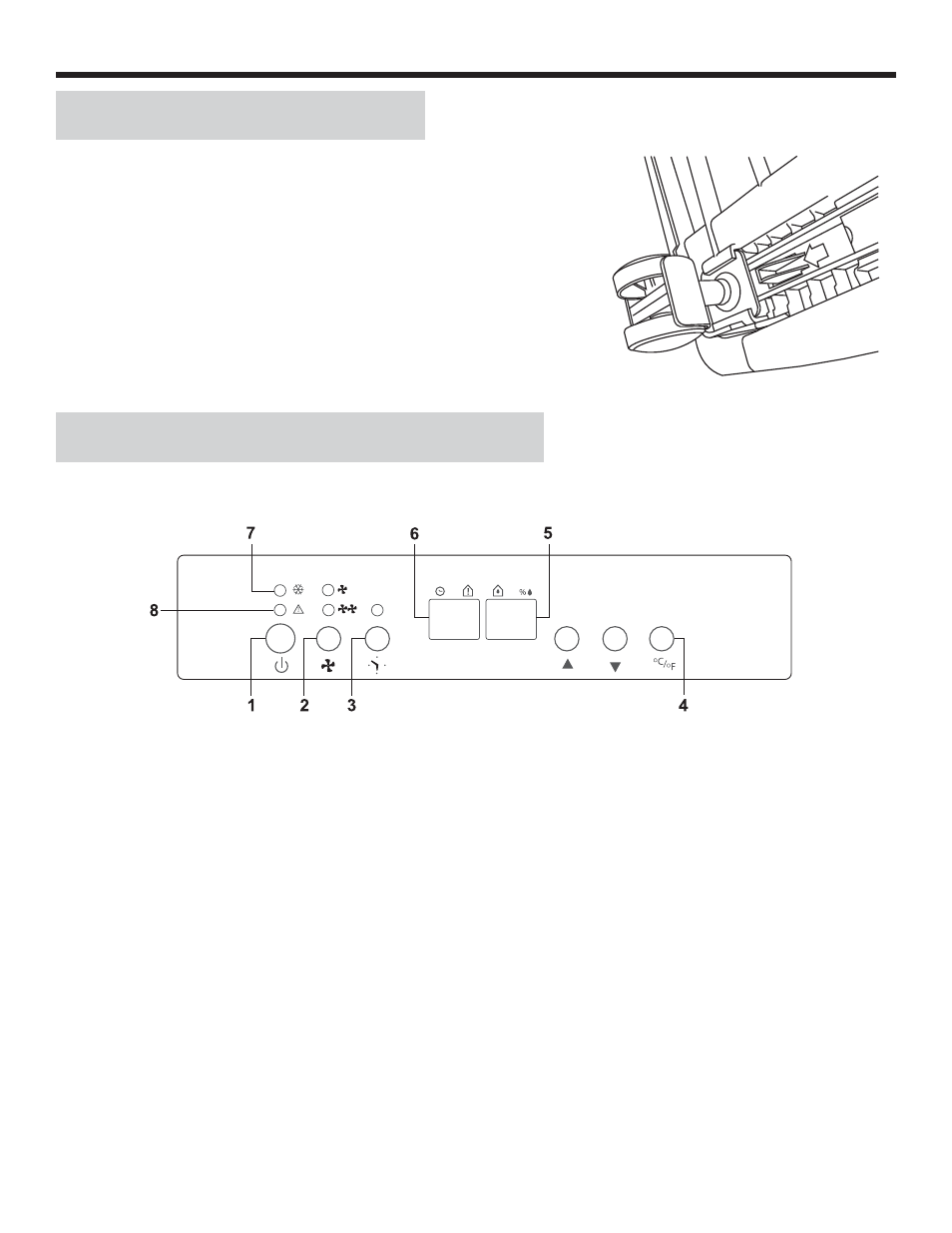 Operating instructions, Control panel instructions castor installation | Danby DDR45A3GDB User Manual | Page 8 / 40