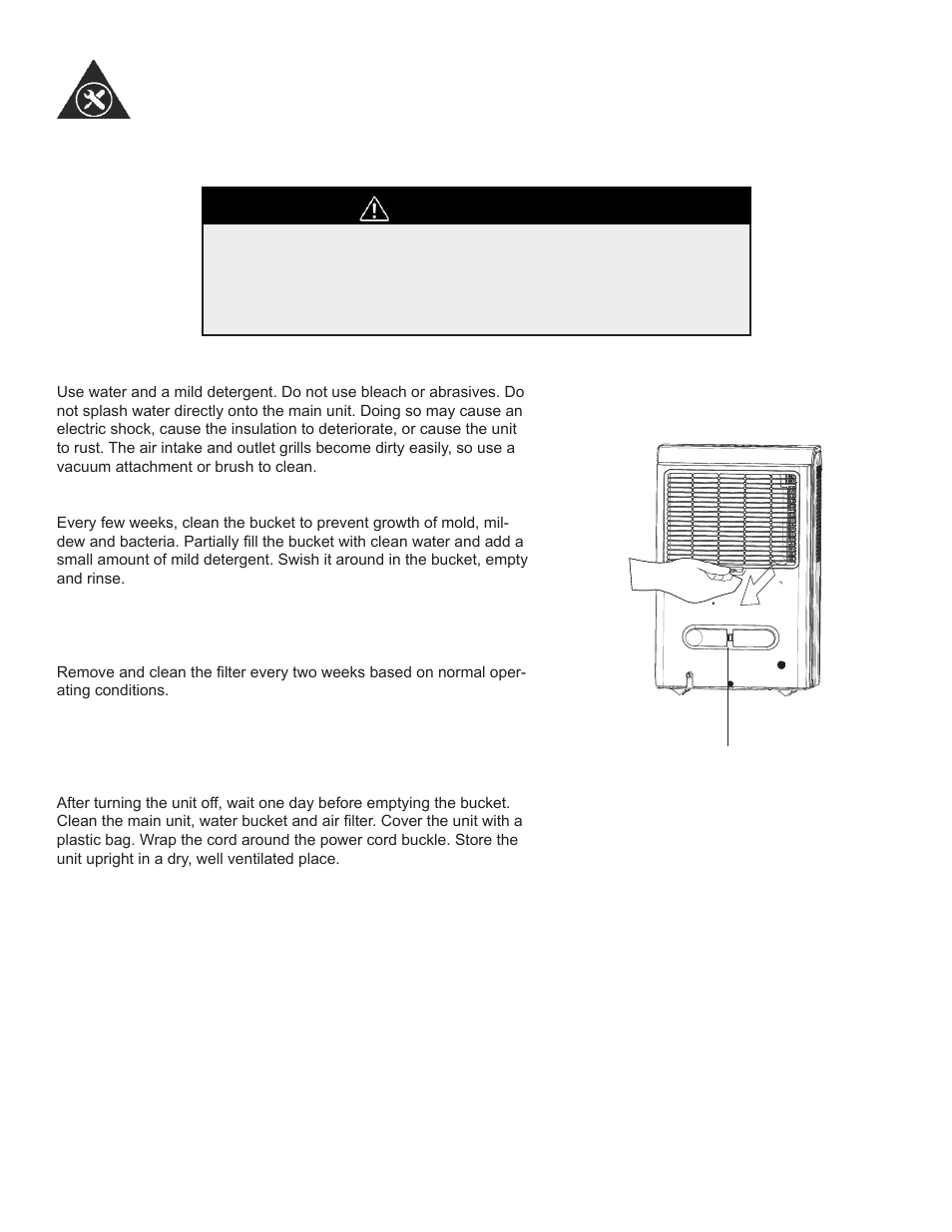 Care and maintenance, Important, Cleaning | Danby DDR60B3WP User Manual | Page 15 / 48
