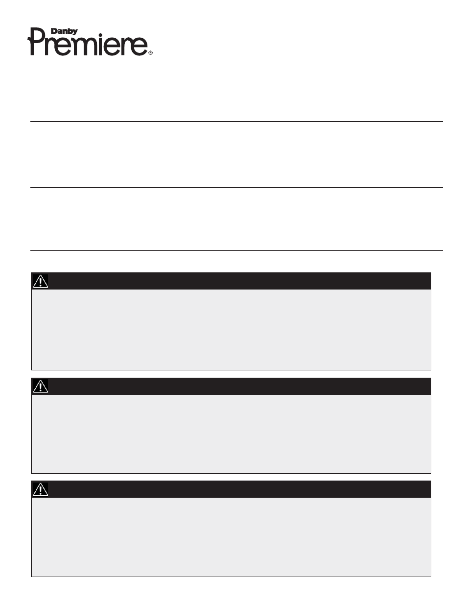 Danby DDR60B3WP User Manual | Page 3 / 48