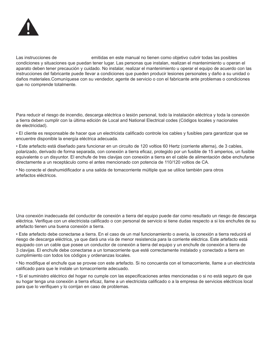 Instrucciones de seguridad importantes, Guarde estas instrucciones, Nota | Requisitos eléctricos, Conexión a tierra instrucciones | Danby DDR60B3WP User Manual | Page 33 / 48