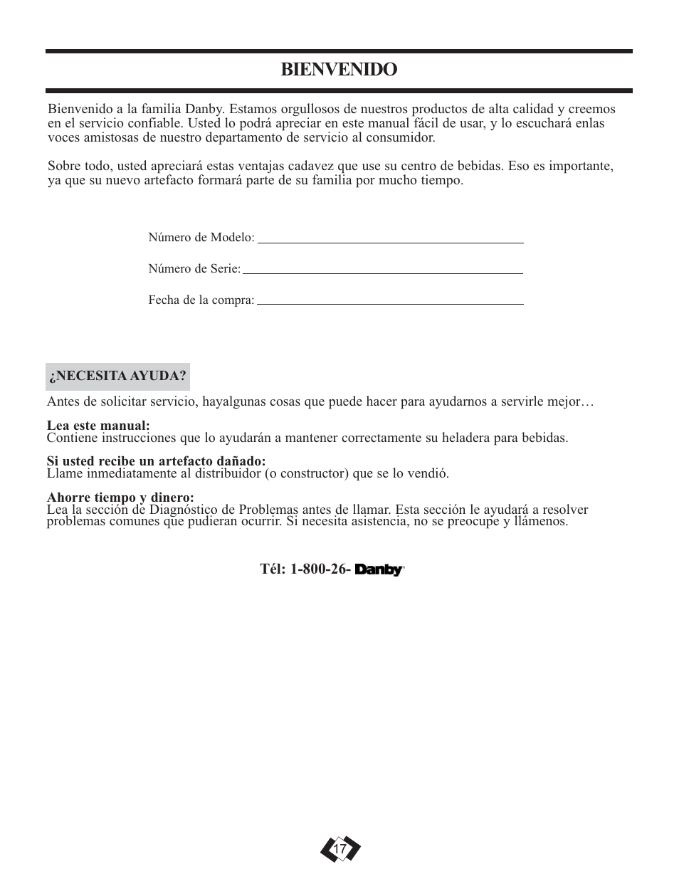 Bienvenido | Danby DBC120BLS User Manual | Page 18 / 26
