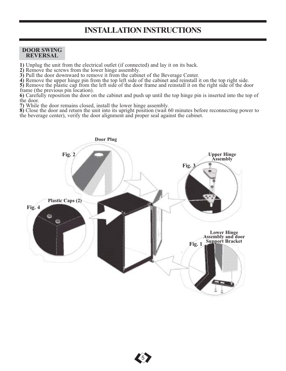 Installation instructions | Danby DBC120BLS User Manual | Page 6 / 26