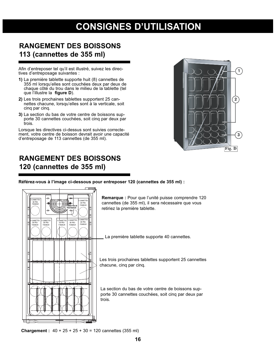 Consignes d’utilisation | Danby DBC93BLSDD User Manual | Page 17 / 30