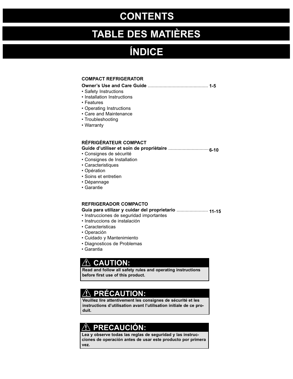 Danby DCR016A3BSLDD User Manual | Page 2 / 18