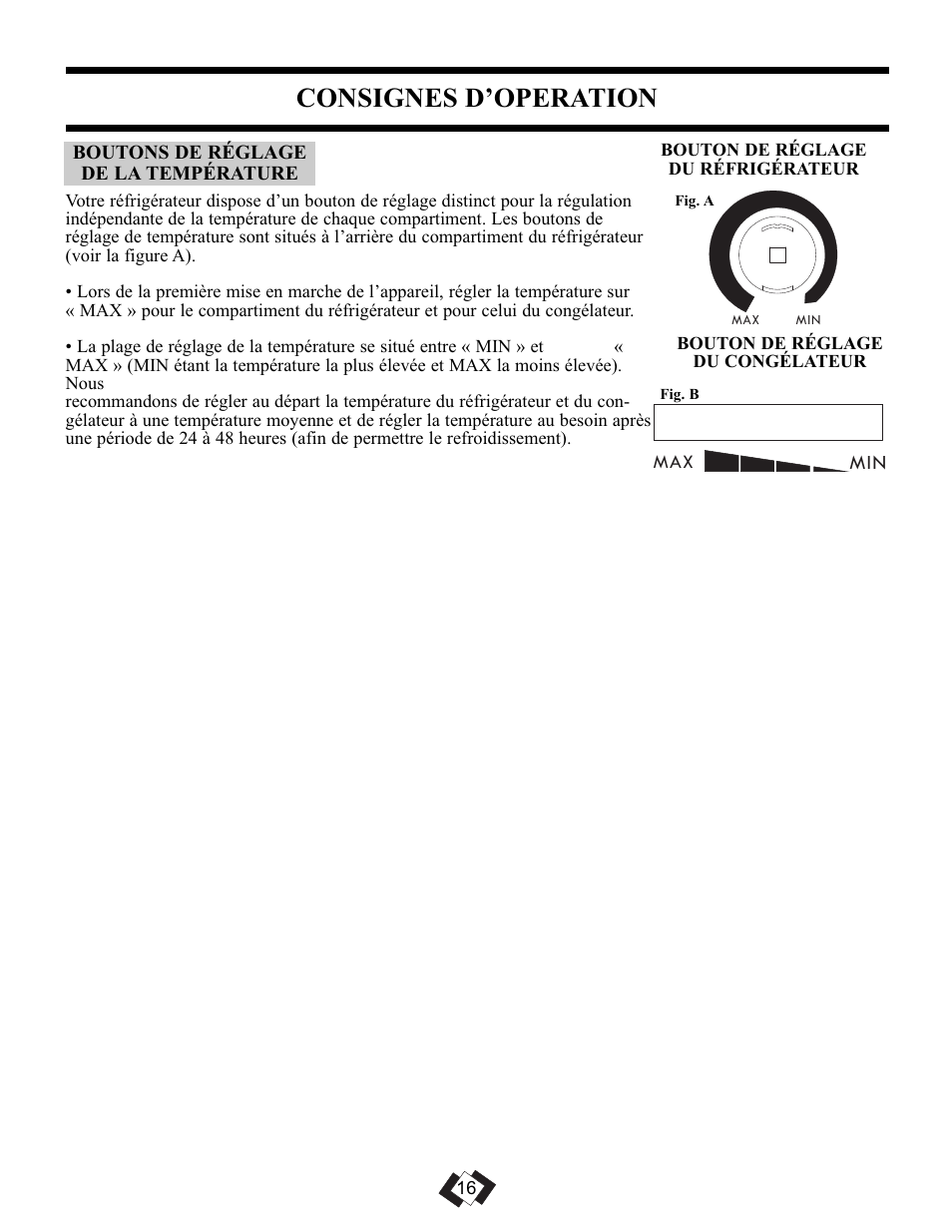 Consignes d’operation | Danby DFF092C1WDB User Manual | Page 18 / 32
