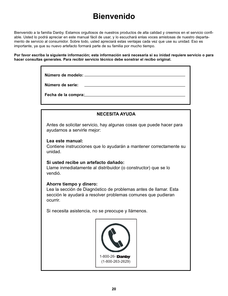 Bienvenido | Danby DFF100C2WDD User Manual | Page 23 / 33