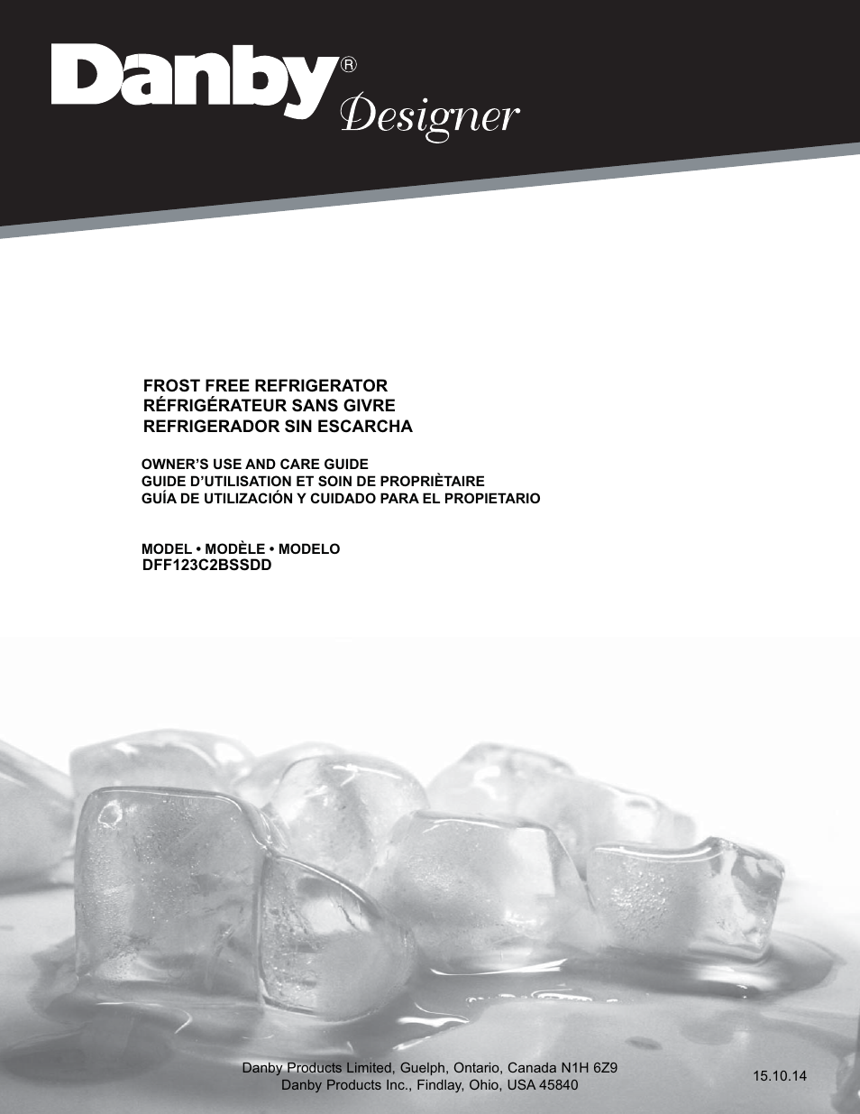 Danby DFF123C2BSSDD User Manual | 34 pages