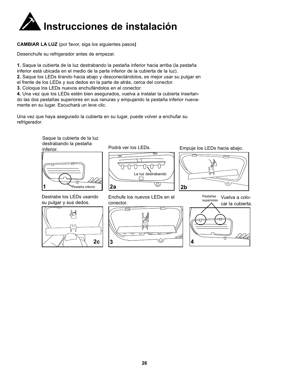 Instrucciones de instalación | Danby DFF123C2BSSDD User Manual | Page 29 / 34