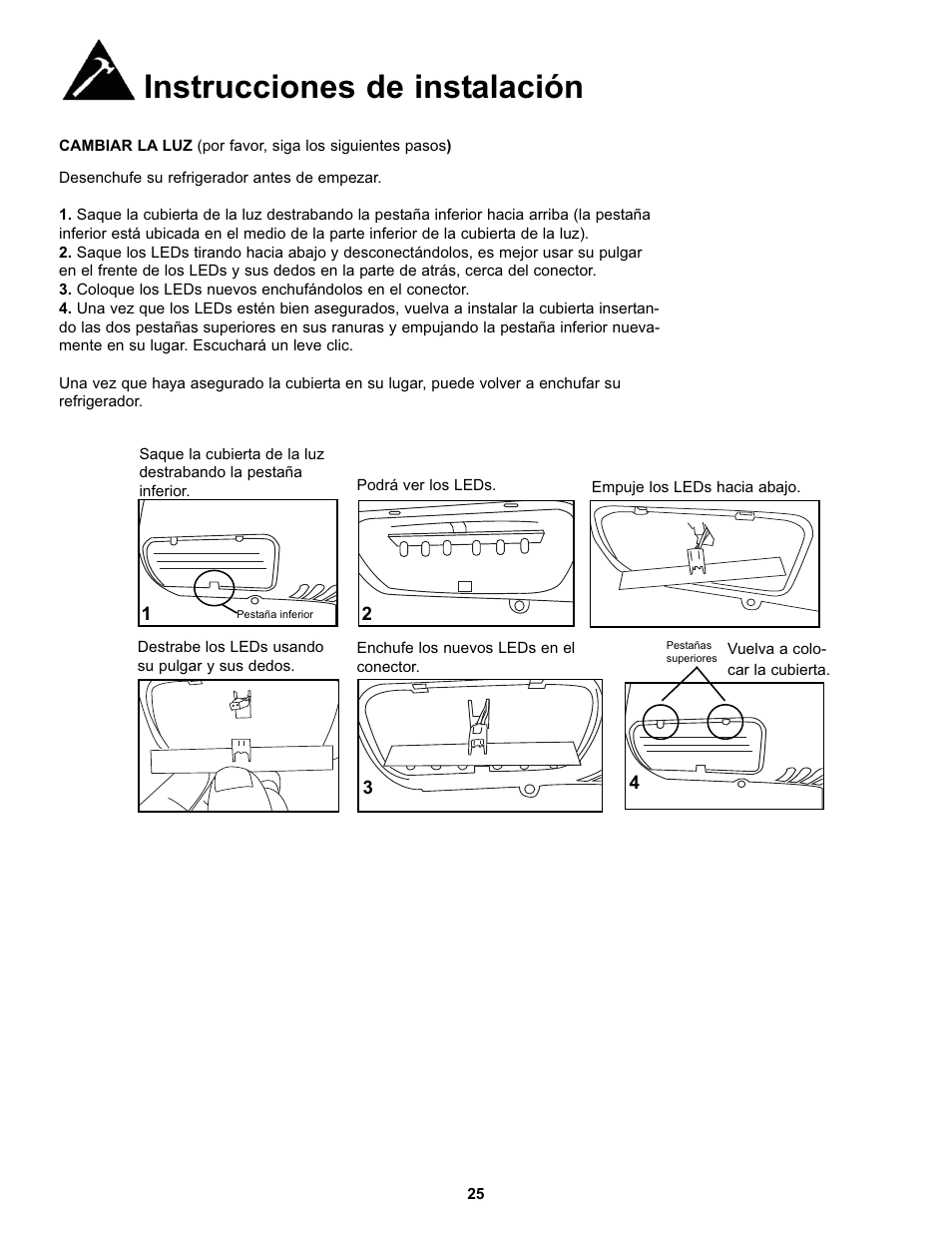 Instrucciones de instalación | Danby DFF123C2WDD User Manual | Page 27 / 32