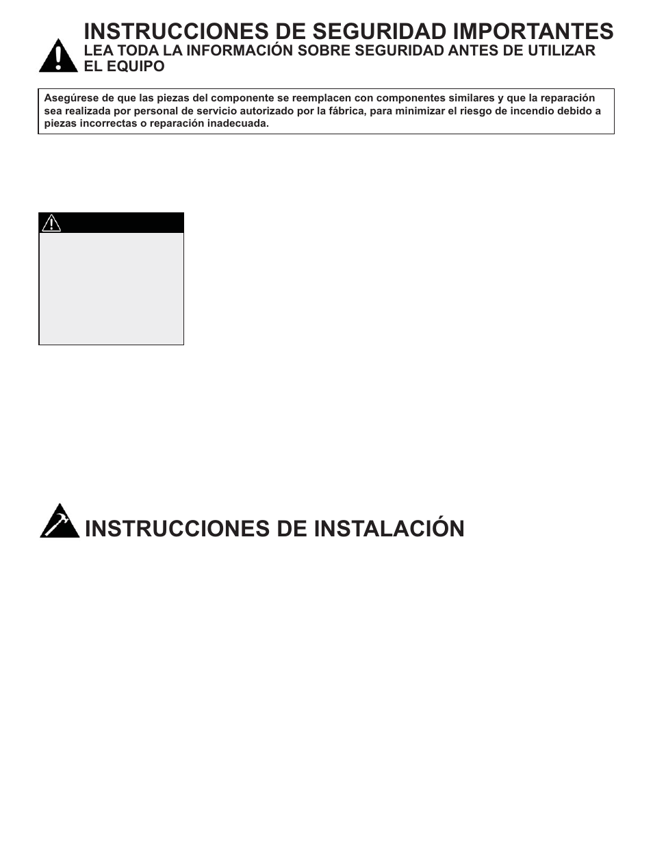 Instrucciones de seguridad importantes, Instrucciones de instalación, Conexión a tierra instrucciones | Ubicación | Danby DWC040A2BDB User Manual | Page 26 / 34