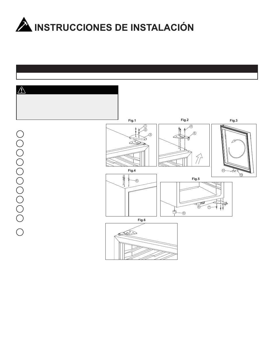 Instrucciones de instalación, Puerta batiente invertida, Advertencia | Danby DWC040A2BDB User Manual | Page 28 / 34