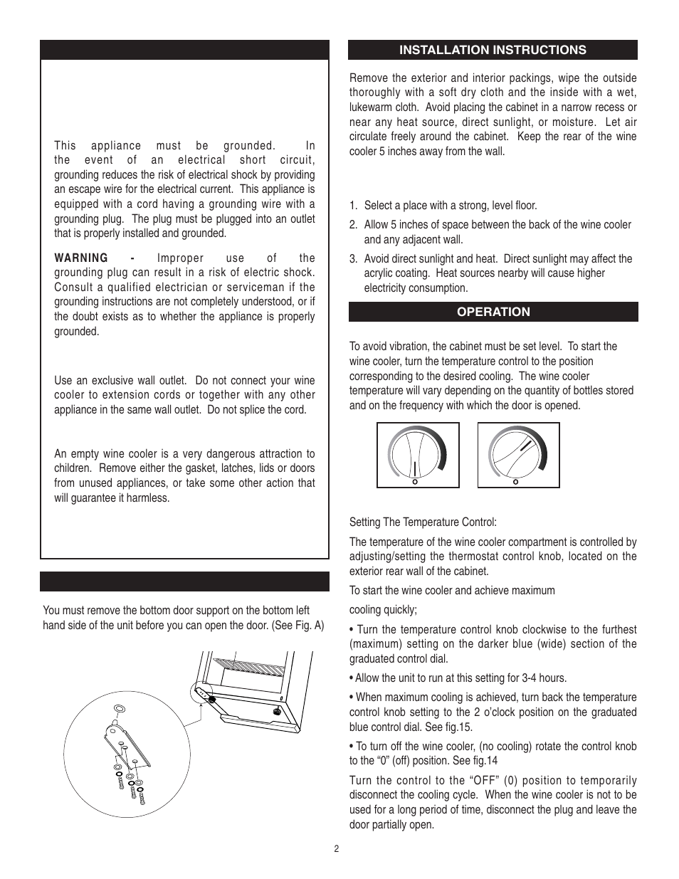 Attention | Danby DWC310BL User Manual | Page 3 / 14