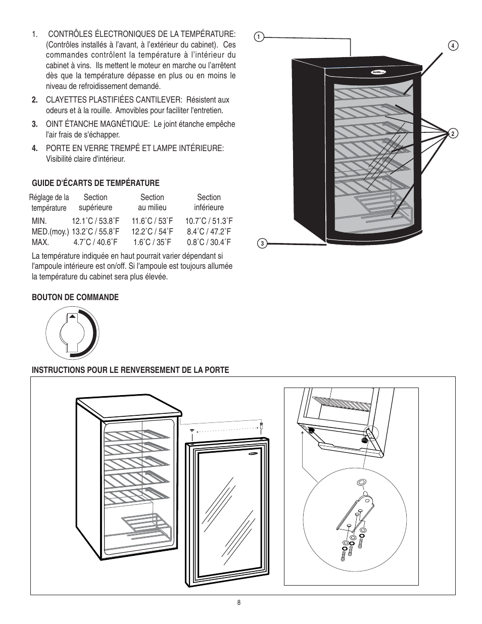 Danby DWC310BL User Manual | Page 9 / 14