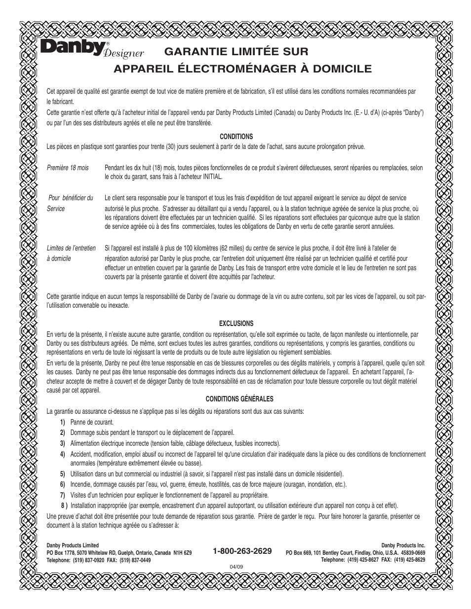 Danby DWC508BLS User Manual | Page 19 / 29