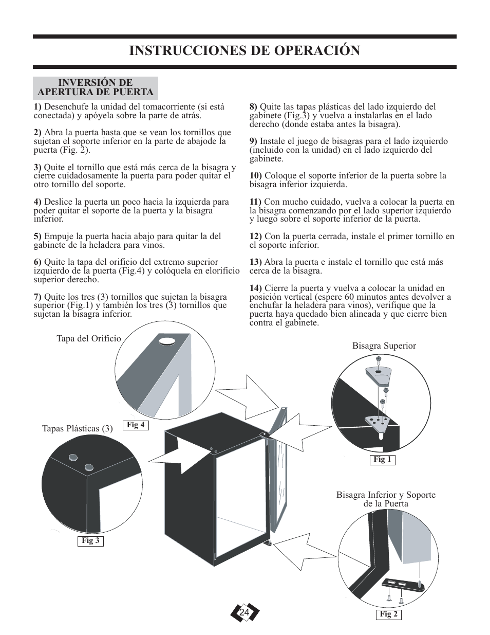 Instrucciones de operación | Danby DWC508BLS User Manual | Page 25 / 29