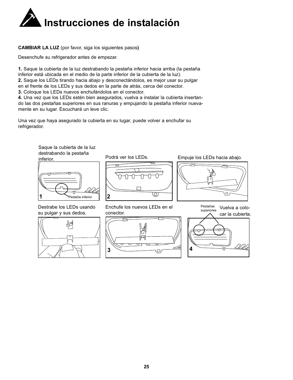 Instrucciones de instalación | Danby SYFF123C1WL User Manual | Page 27 / 32