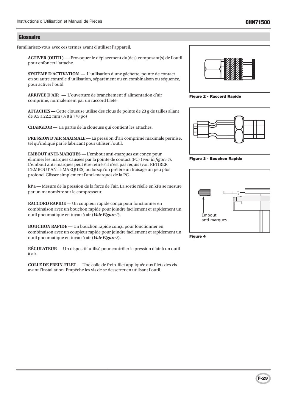 Glossaire | Campbell Hausfeld IN730100AV User Manual | Page 23 / 48