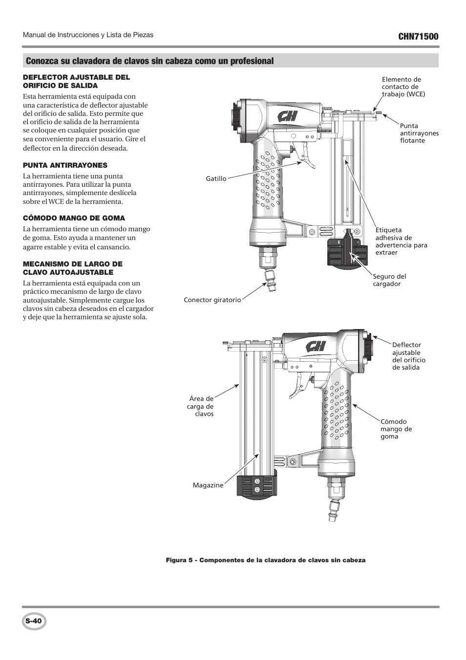 Campbell Hausfeld IN730100AV User Manual | Page 40 / 48