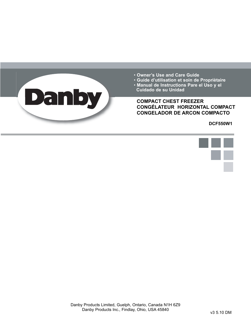 Danby DCF550W User Manual | 24 pages