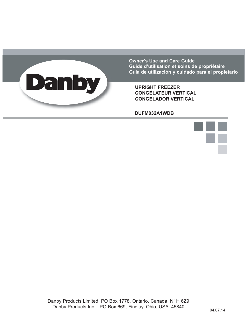 Danby DUFM032A1WDB User Manual | 21 pages