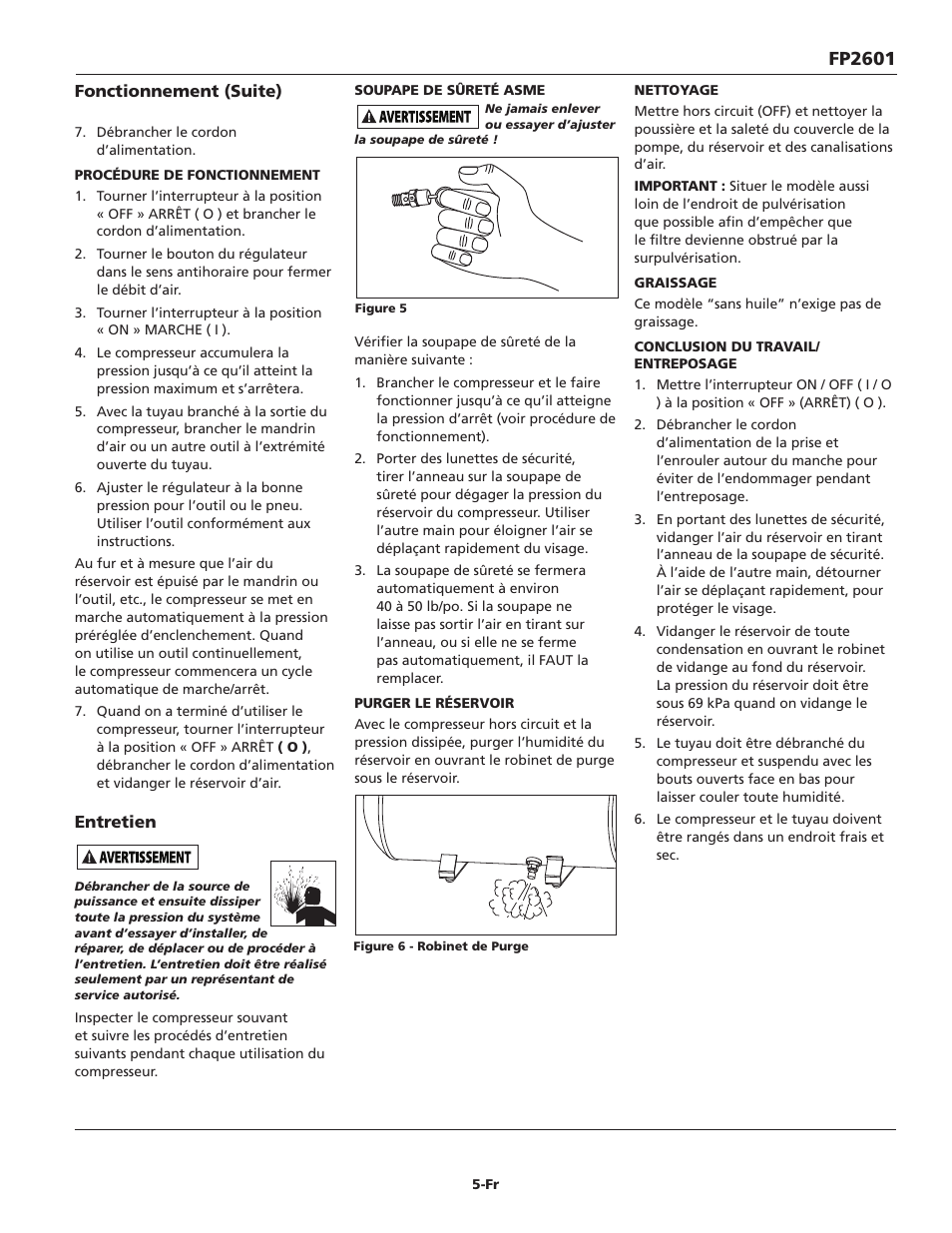 Fp2601 | Campbell Hausfeld FP2601 User Manual | Page 15 / 32